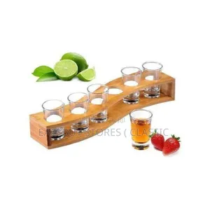 6pcs Whiskey Glass Cups With Holder
