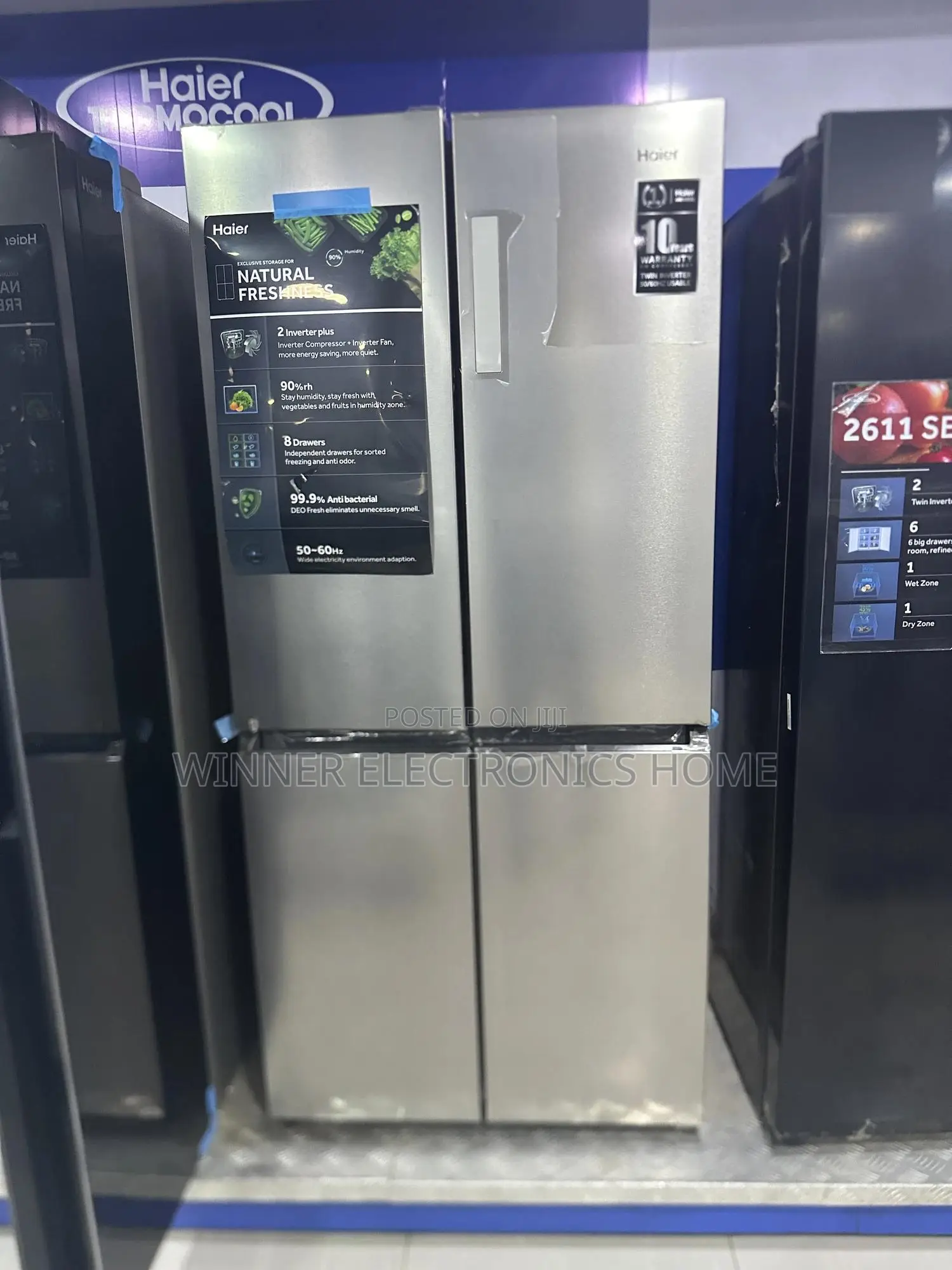 Haier Thermocool 525liters Inverter4door Side by Side Fridge