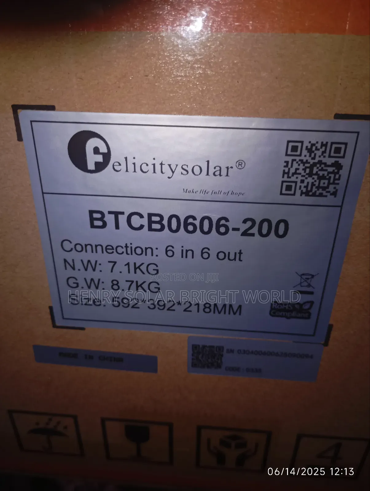 Felicity 200a Battery Combiner Box