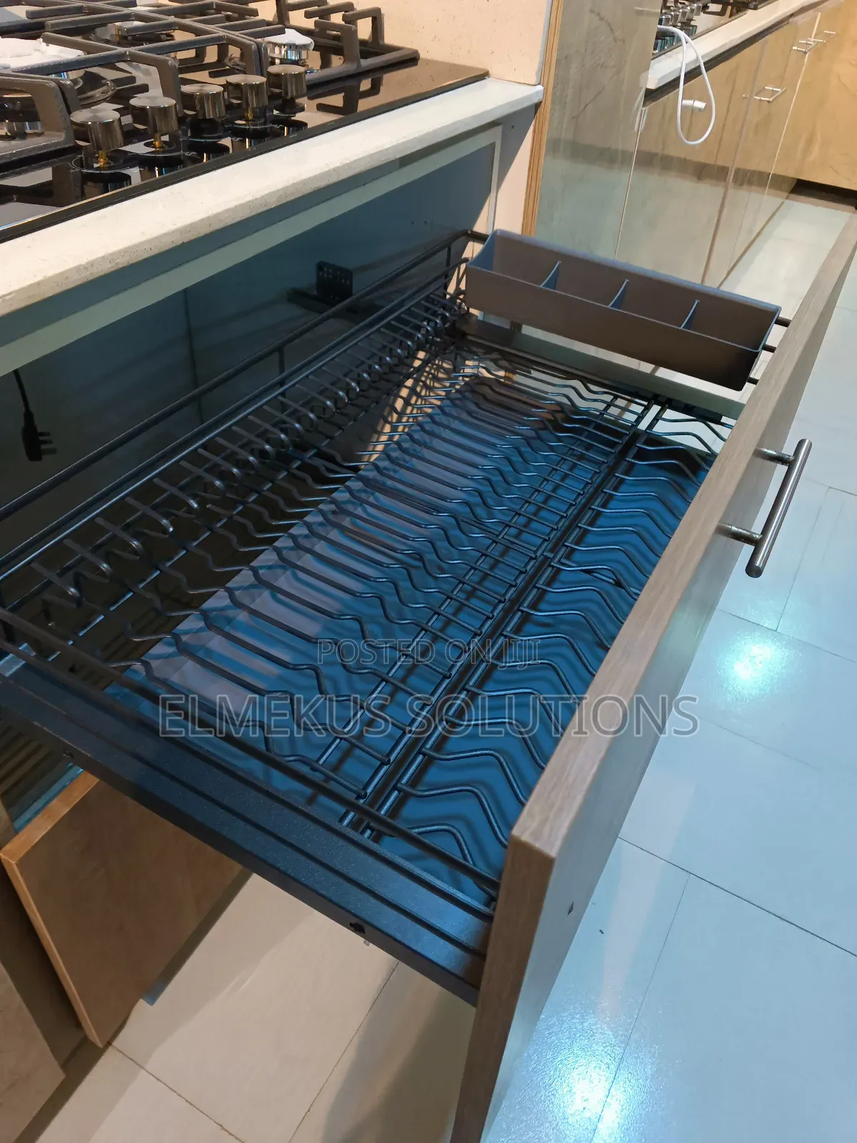 Drawer/Pullout Plates and Cups Rack