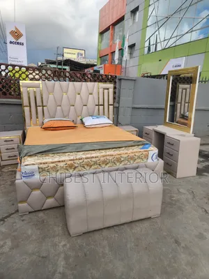 Brand New Leather Six by Six Standard Bed.