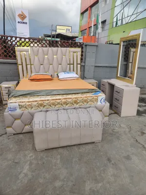 High Quality Leather King Size Bed.