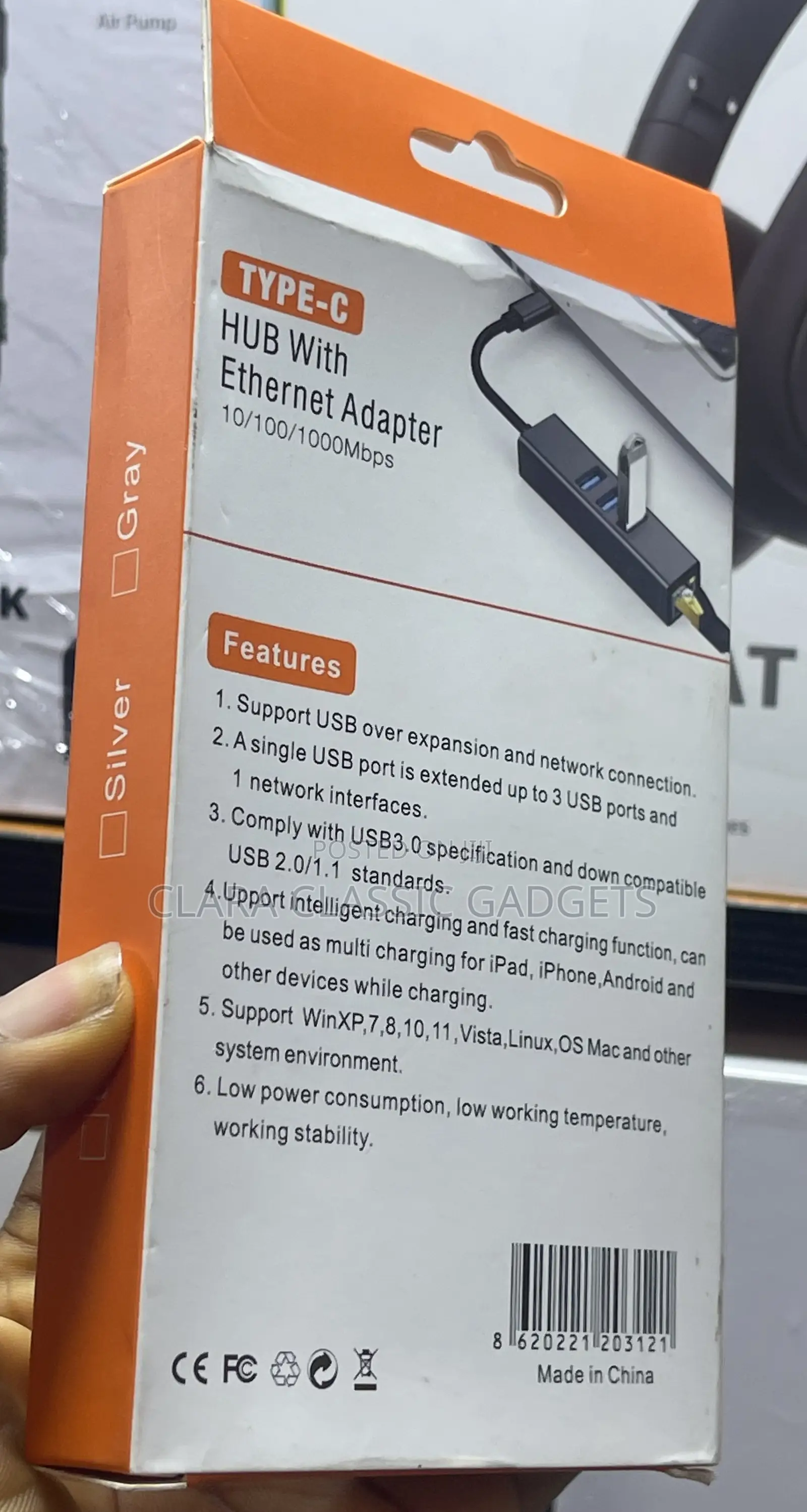 4 in 1 Hub With Ethernet Adapter
