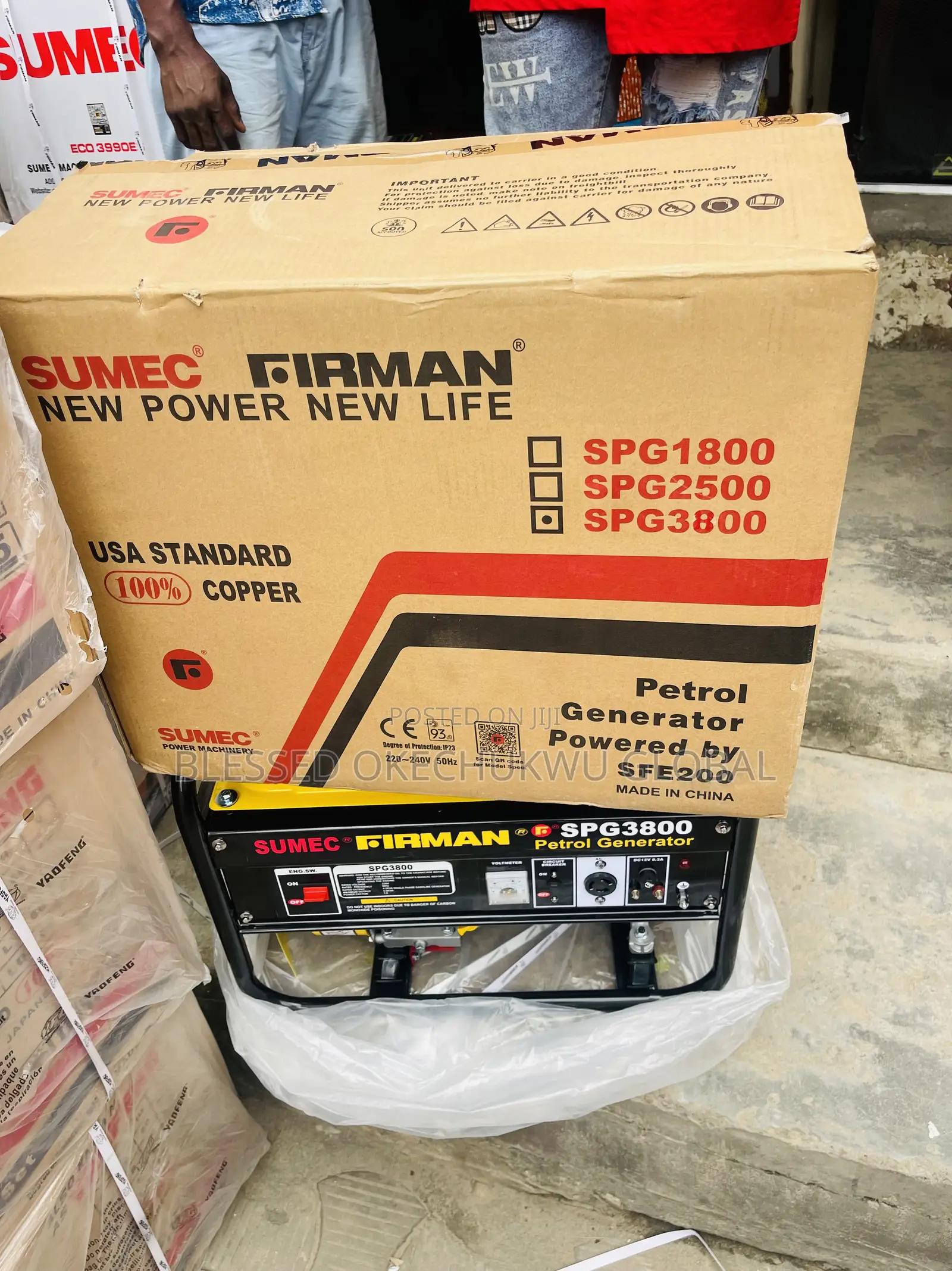 4.5kva Sumec Firman Generator SPG 3800