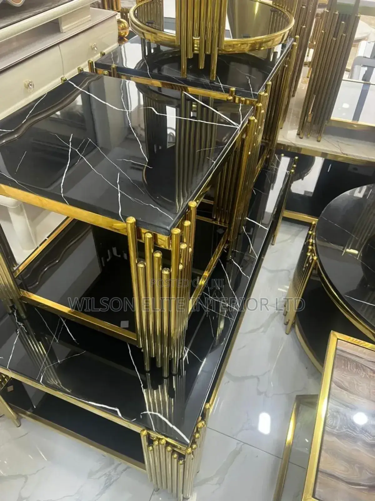 Premium Glass Center Table Set