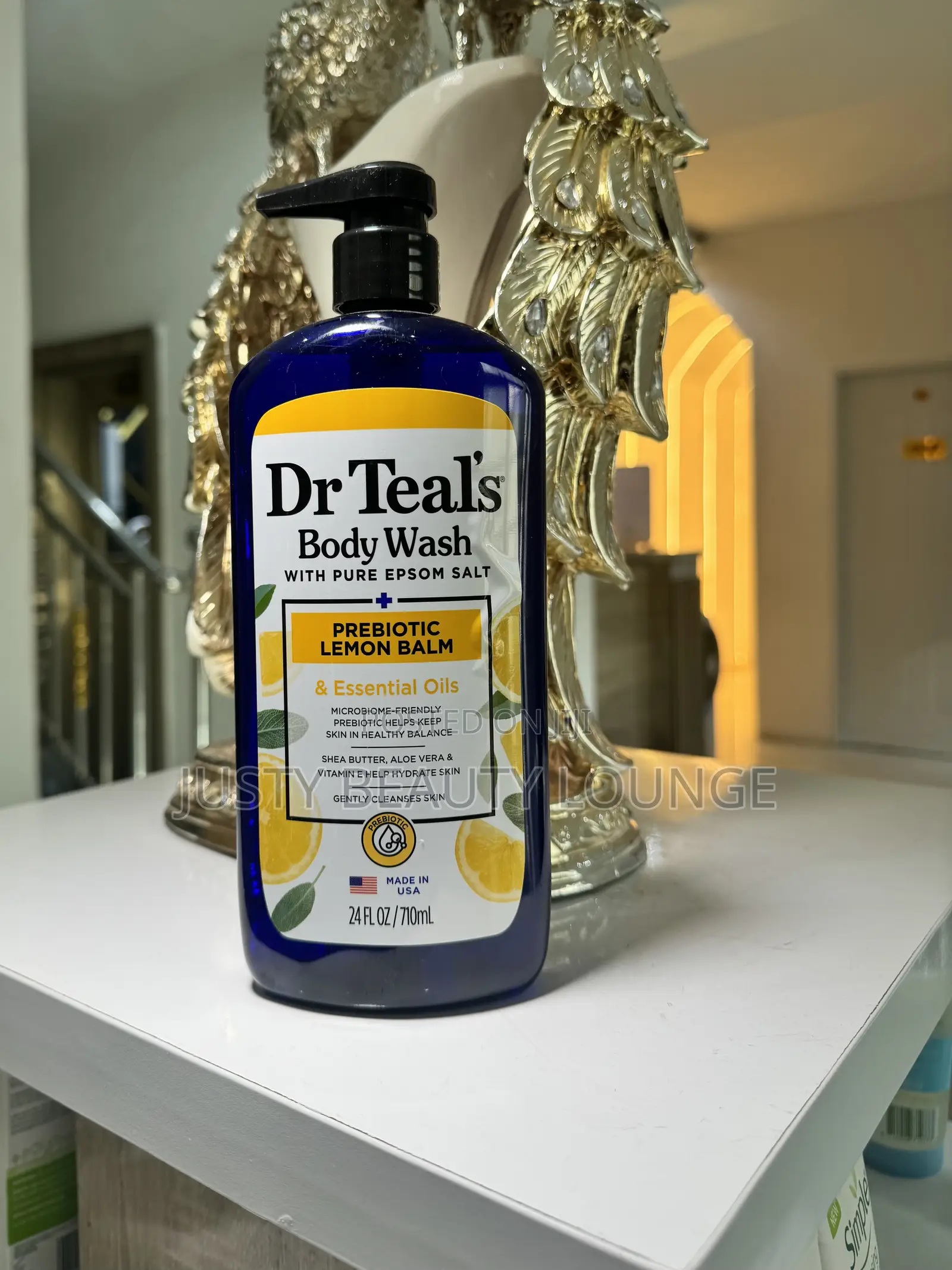 Dr Teal's Prebiotic Lemon Balm Body Wash 710m