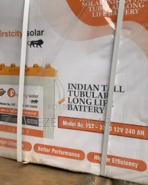Firstcity 240ah Solar Tall Tubular Battery