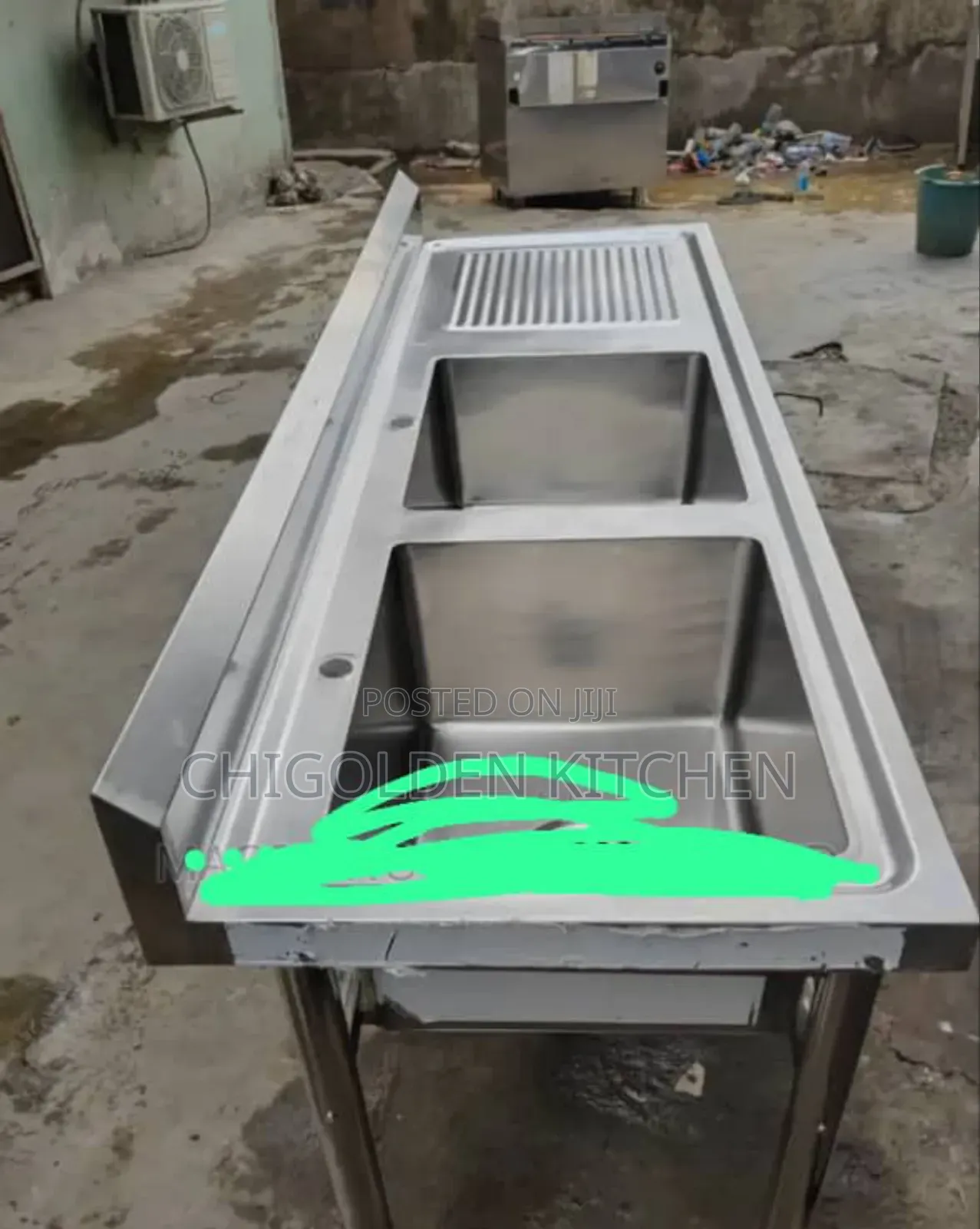 Double Kitchen Sink With Side