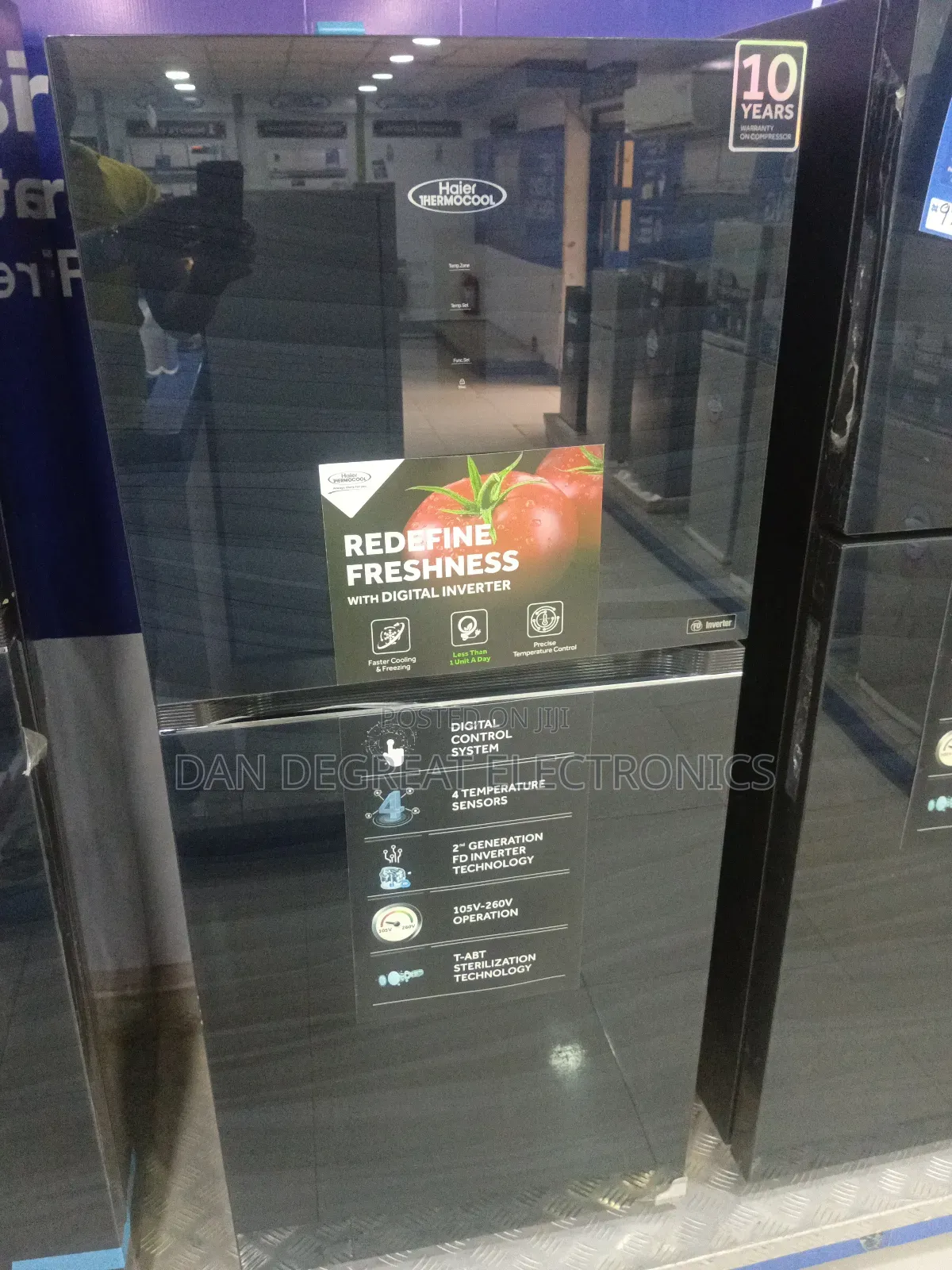 Haier Thermocool Standing Refrigerator 368 Litters Inverter