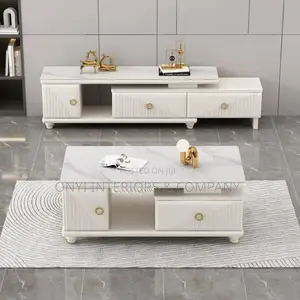 Stylish Home Tv Console and Matching Centre Table