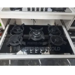 Built-in 90cm Phiima Tempered Glass 5 Burner Gas Hob
