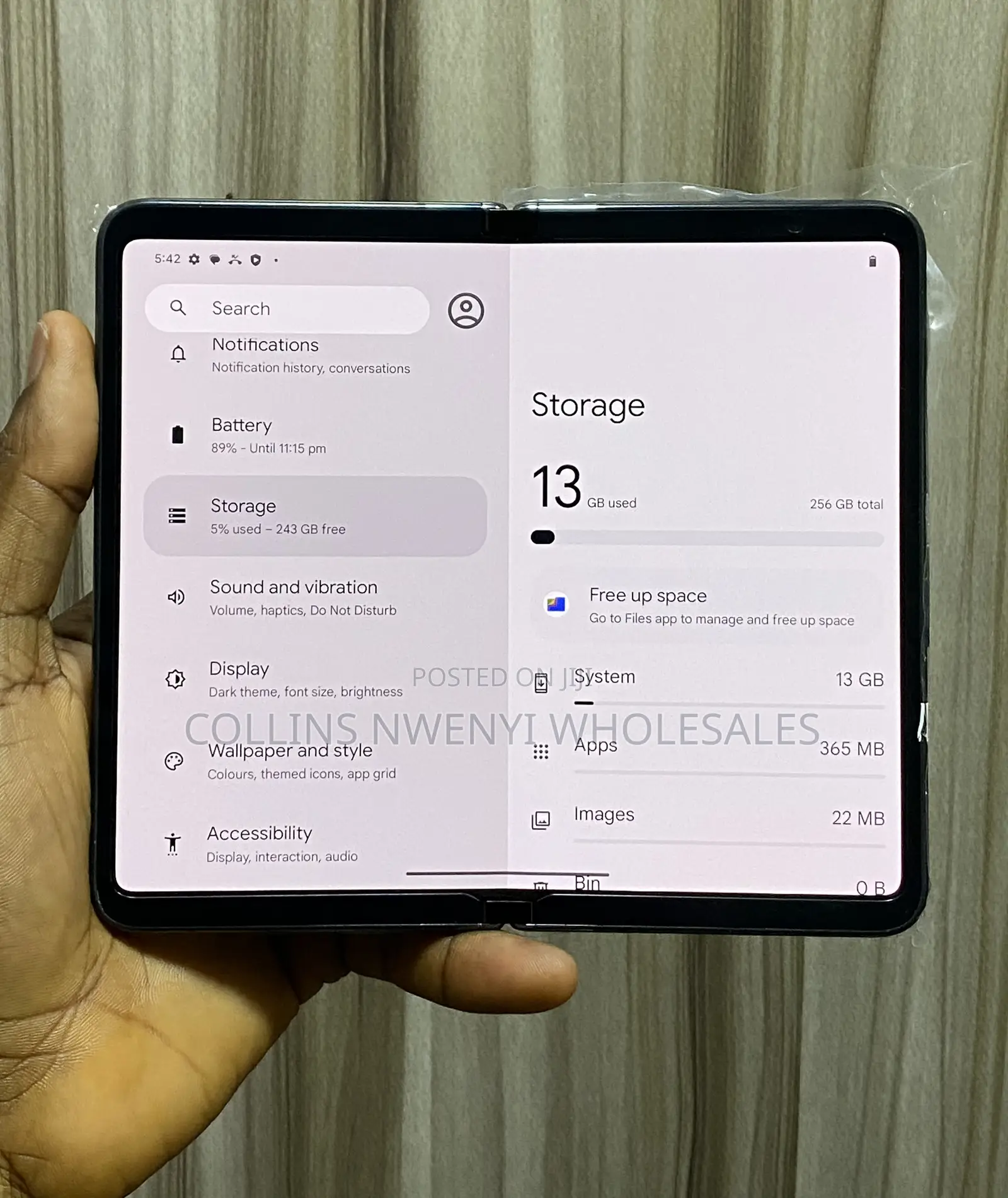 Google Pixel Fold 256 GB Black