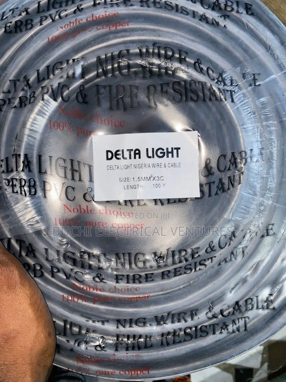 1.5mm 3core Flexible Cable (Delta Light Product)