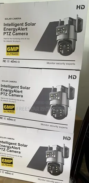 Ubox Dual Lens Solar CCTV Camera. Solar Cctv.