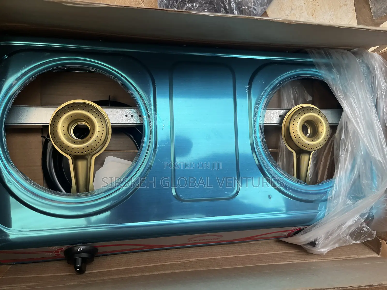 2 Face Table Gas Stove Burner Stainless