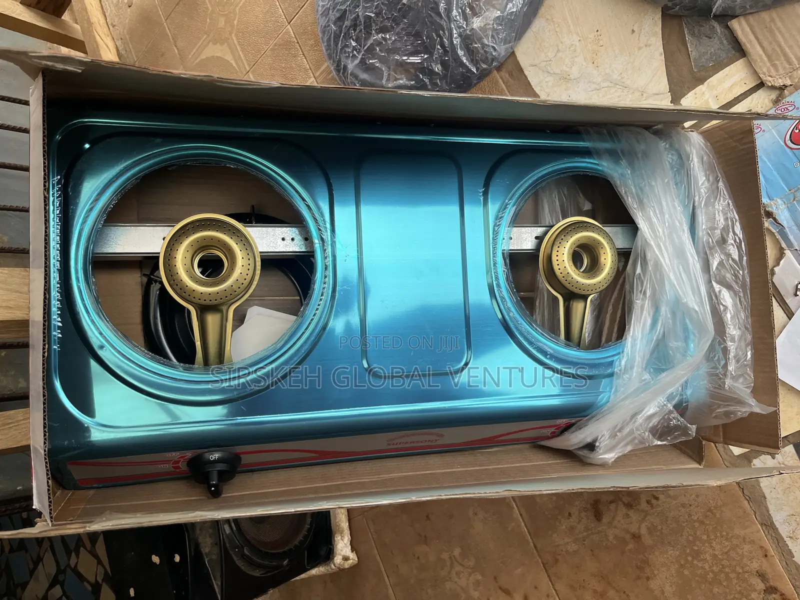 2 Face Table Gas Stove Burner Stainless