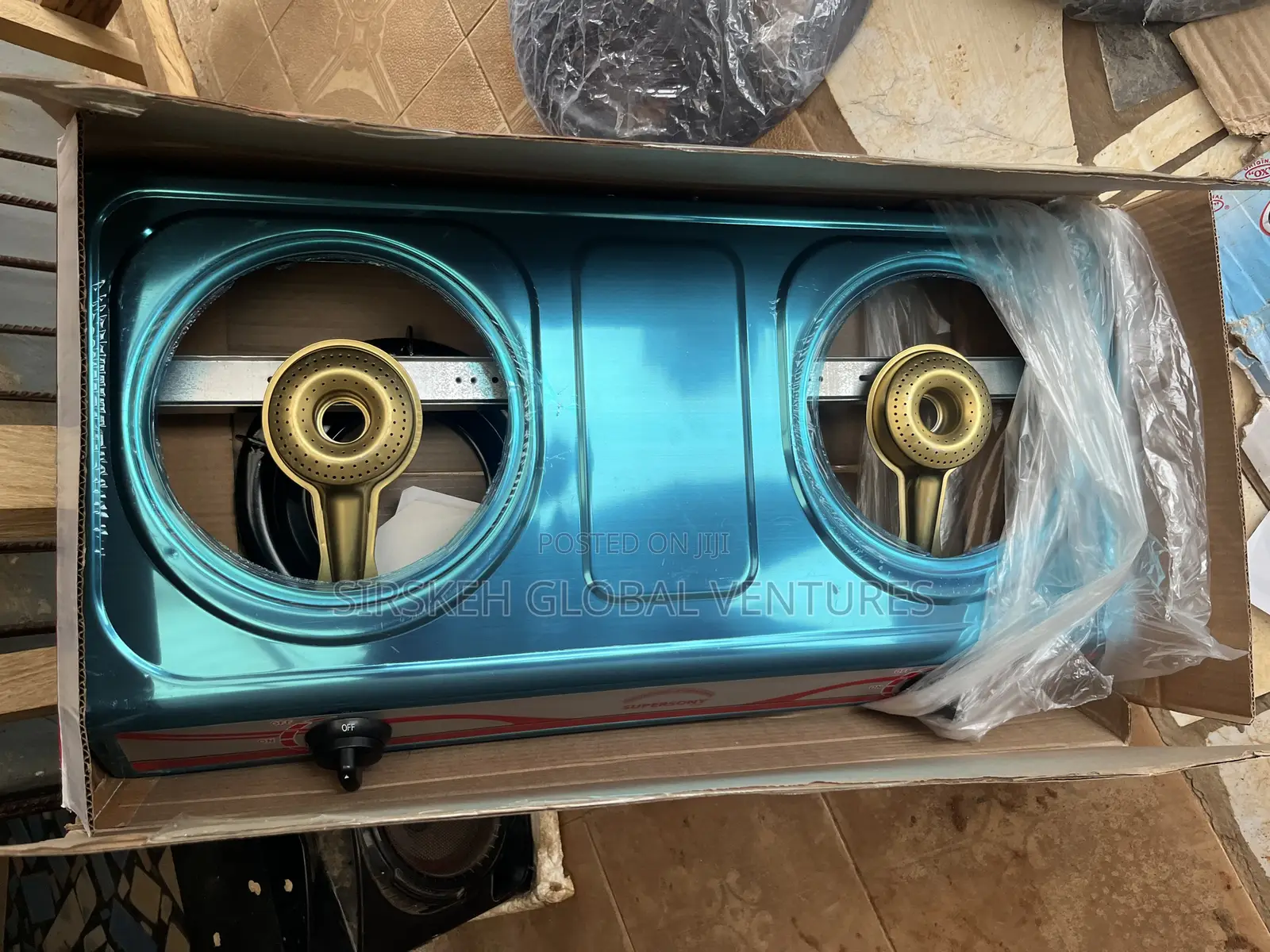 2 Face Table Gas Stove Burner Stainless