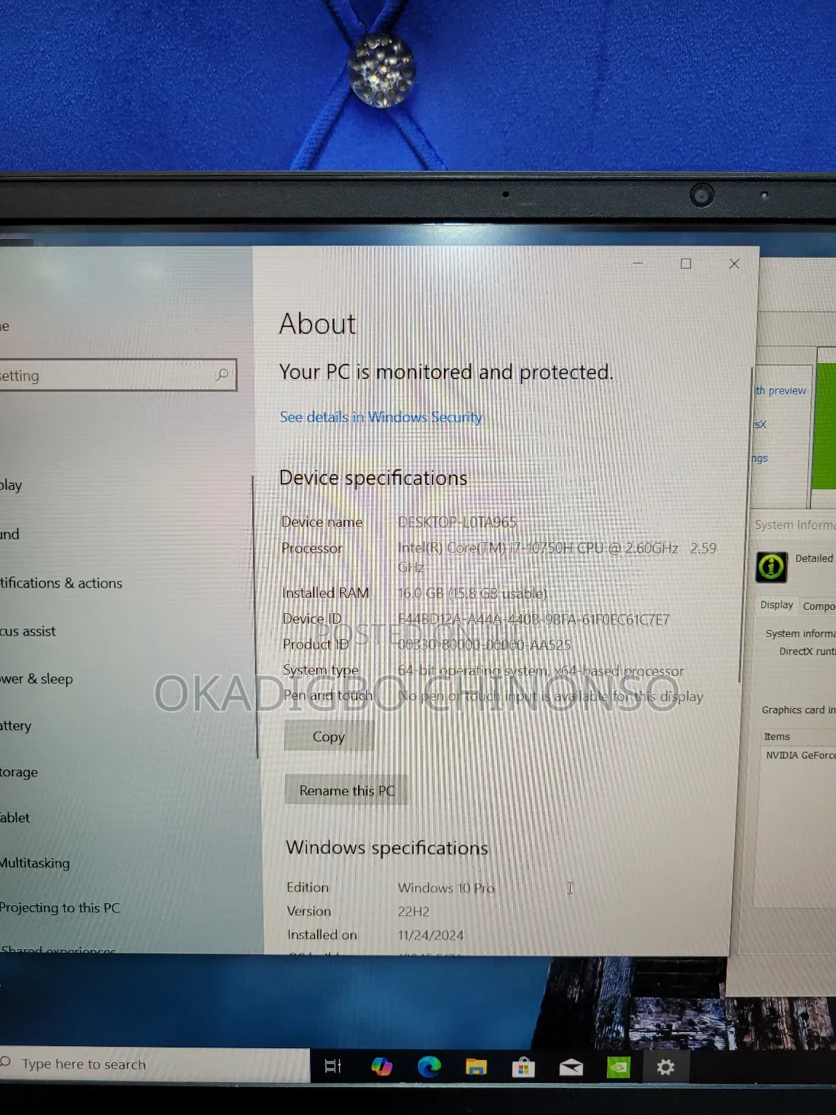 Laptop HP Omen 15 16GB Intel Core I7 SSD 512GB