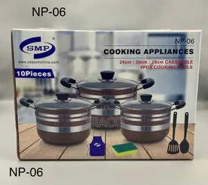 Np-06 10pcs Set of Non-Stick Pots