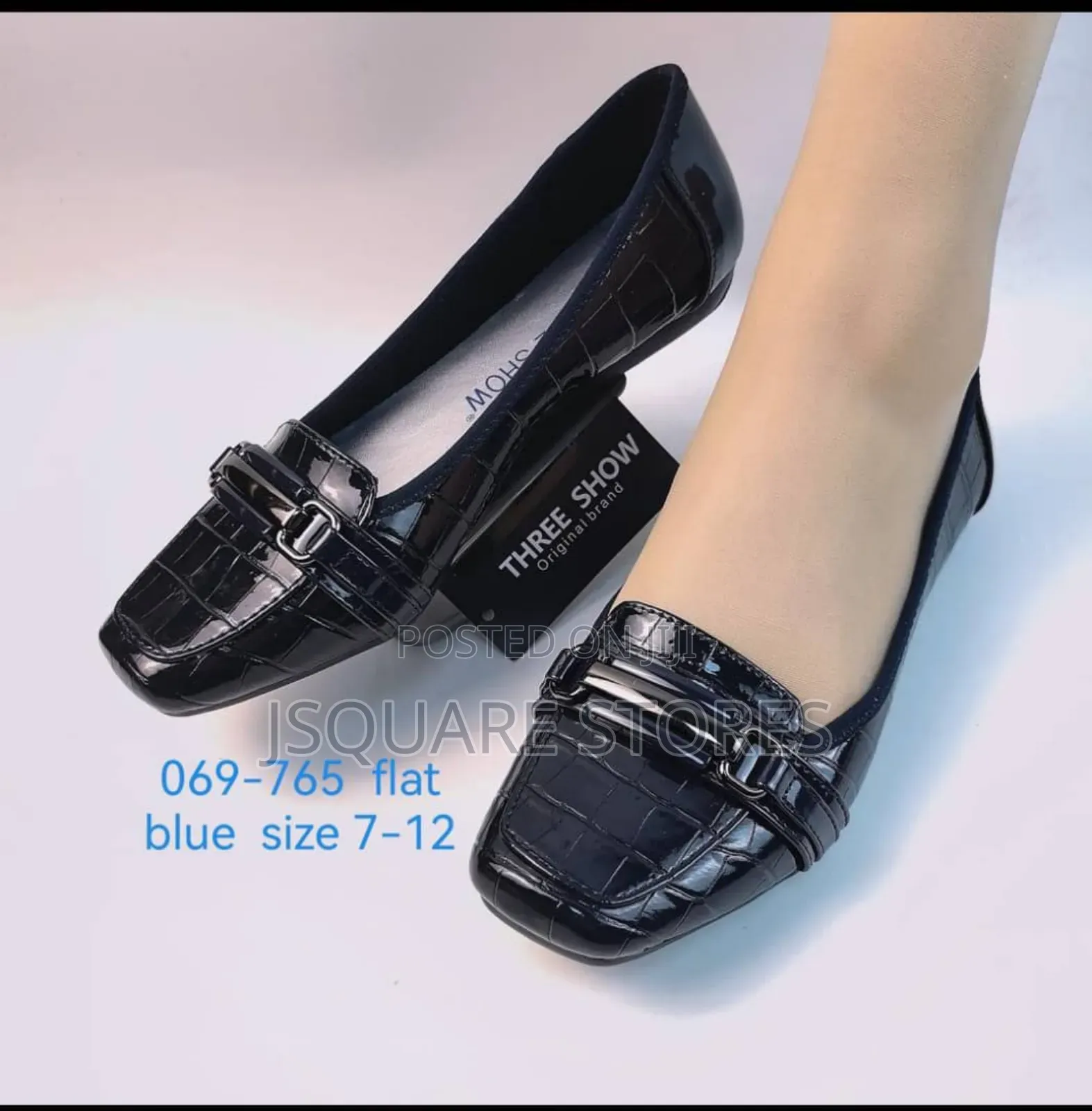 Three Show Corporate Flat Shoes
