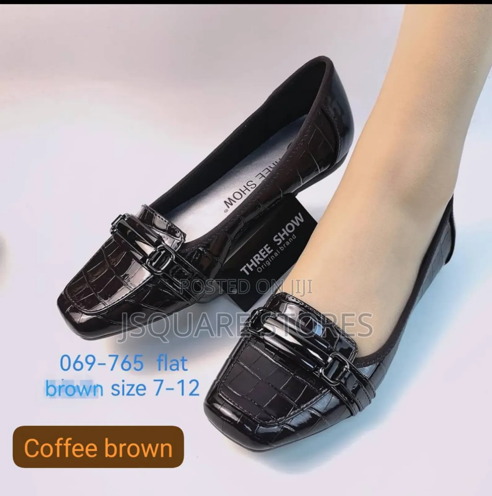 Three Show Corporate Flat Shoes