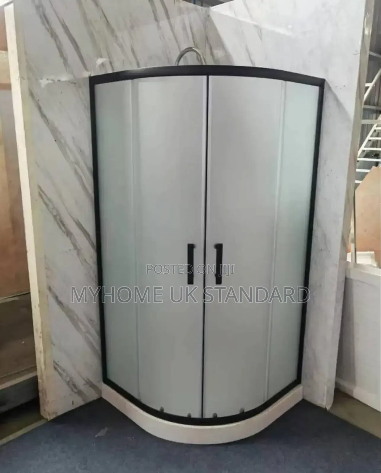 Italian Shower Cubicle With Black Frame