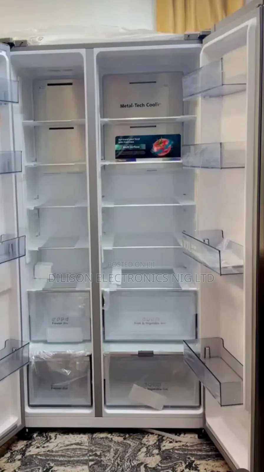Hisense Side by Side Standing Refrigerator