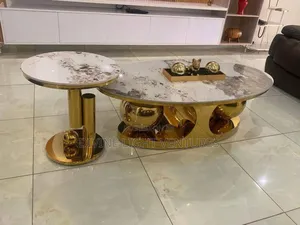 Marble Center Table and Stool
