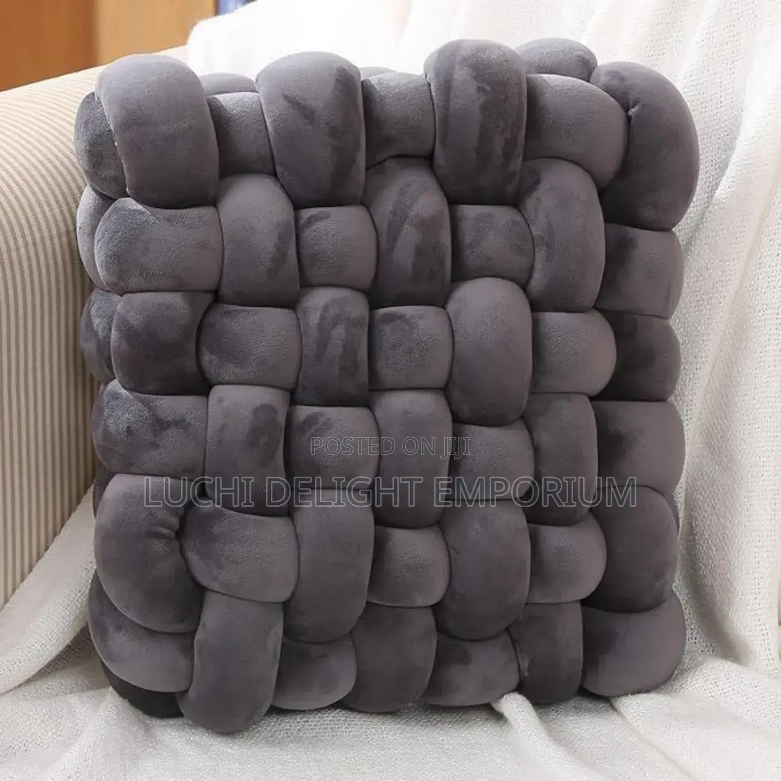 Decorative Throw Soft Cushion Pillow Knots Pillow