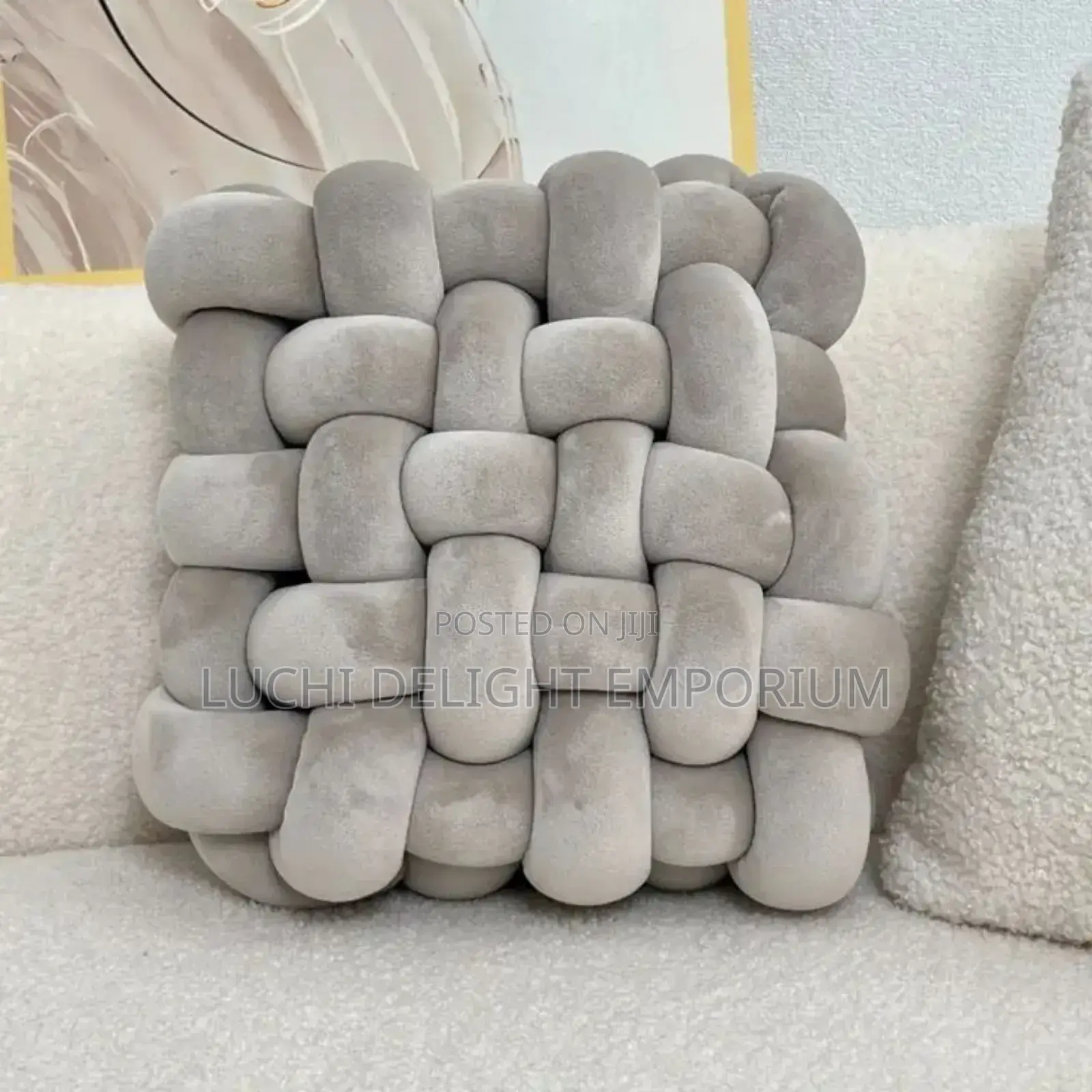Decorative Throw Soft Cushion Pillow Knots Pillow