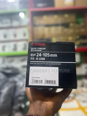Lens, Canon 24 - 105mm Lens,F/4l Is U S M