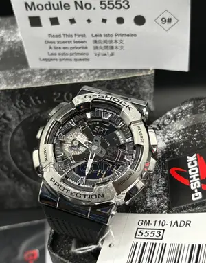 *Casio G-Shock Gm-110-1a Metal Covered Bezel Metallic Watch