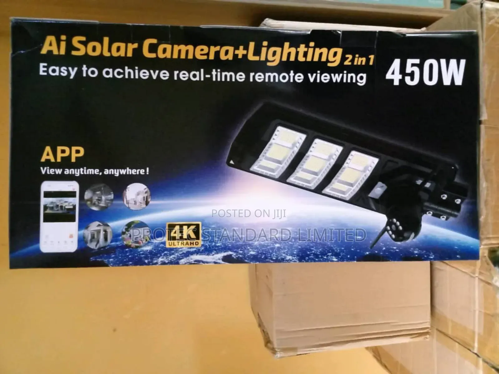 Solar Camera With Light 450w