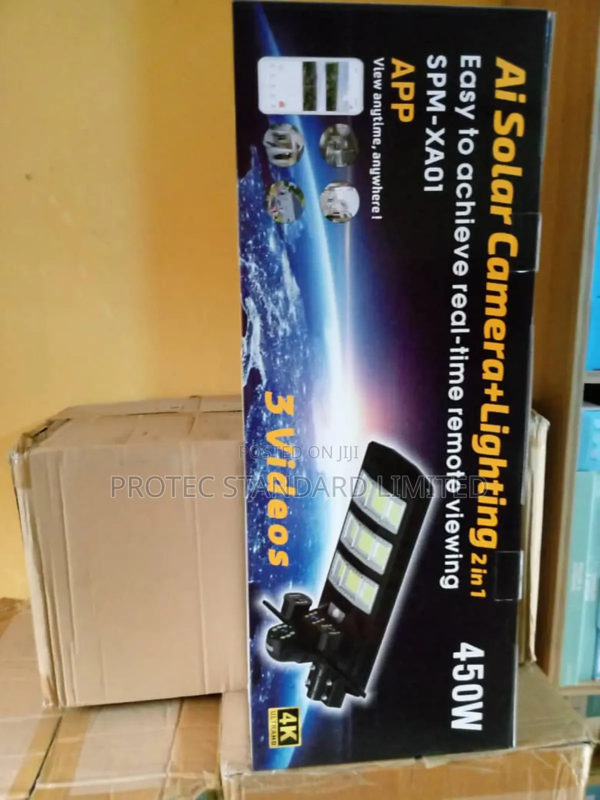 Solar Camera Double Lens With Light 450w