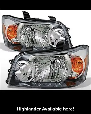 Headlamp for Highlander 2005 Model