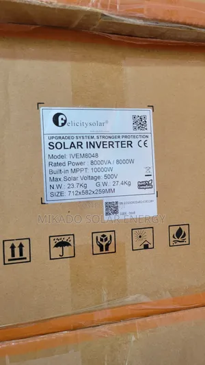 Felicity 8kva Hybrid Inverter Wall Mount With Warranty