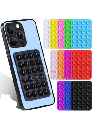 Silicone Phone Suction With Adhesive Stick-On