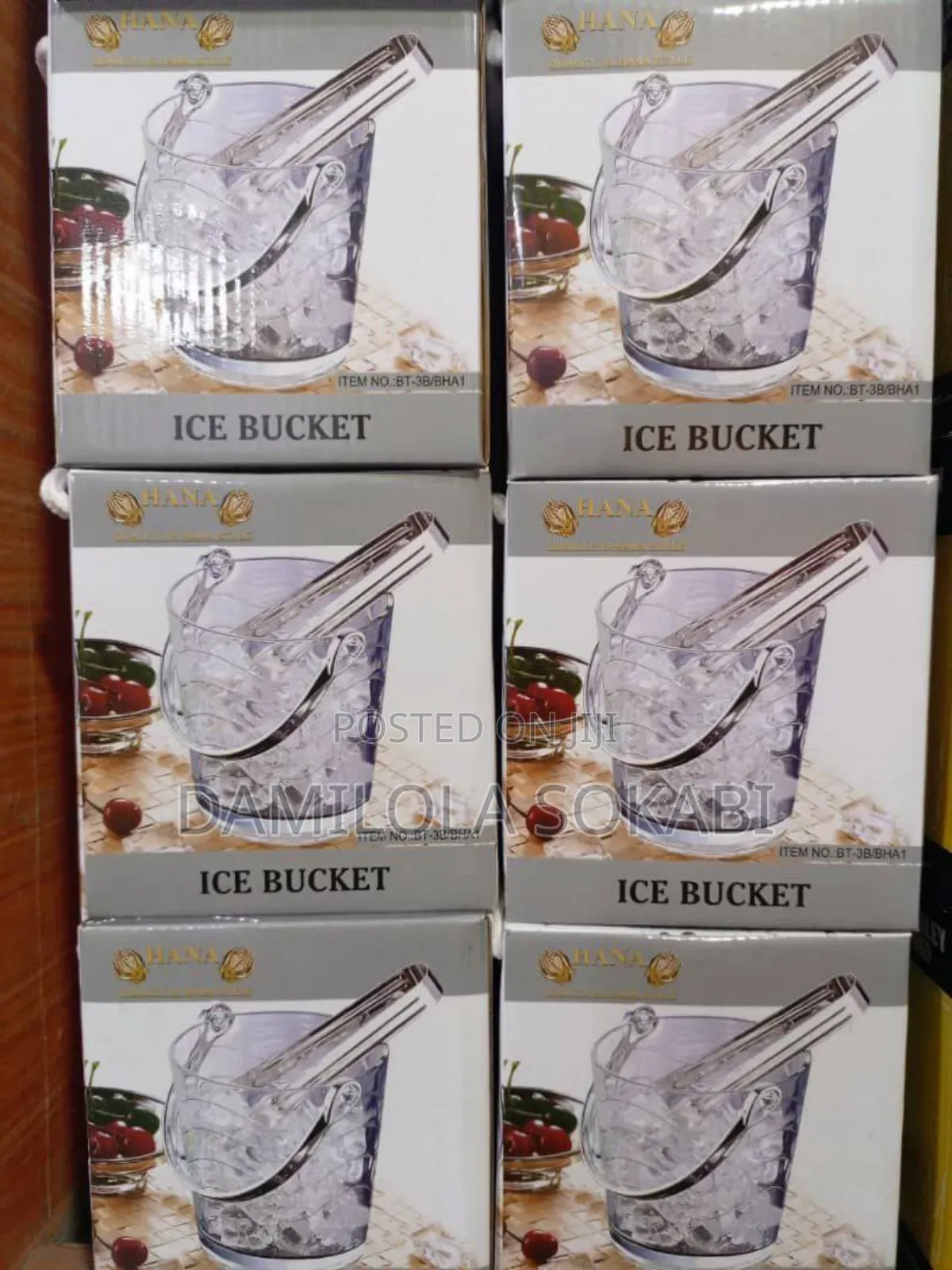 Glass Ice Bucket With Picker
