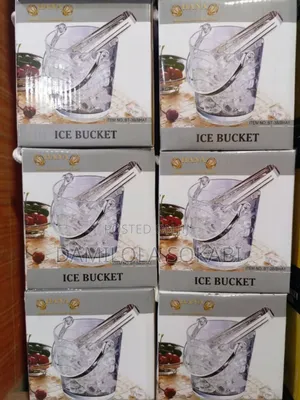 Glass Ice Bucket With Picker