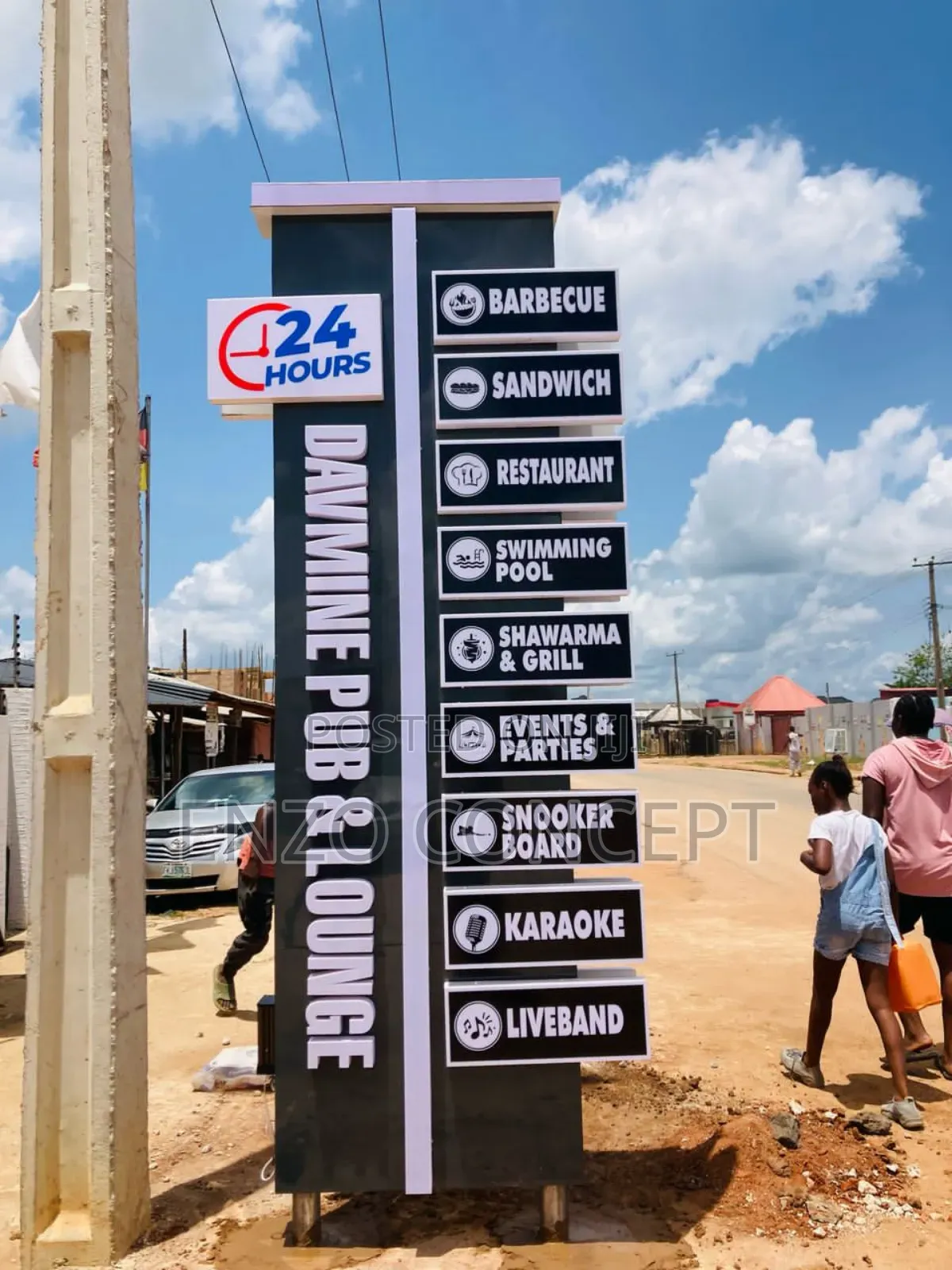 Enzo Outdoor Signage