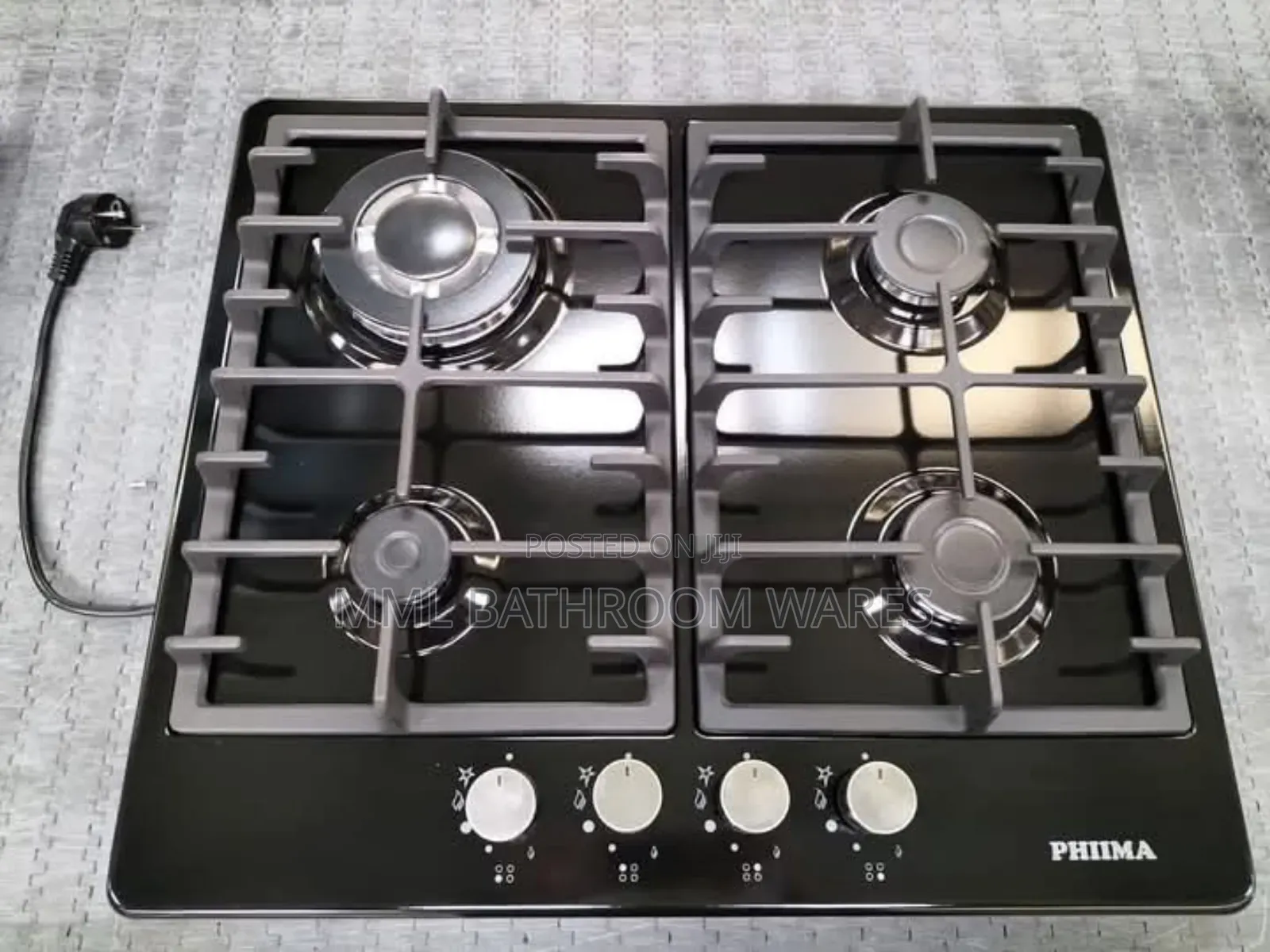 4 Burners Black Stainless Cooker (Phiima)