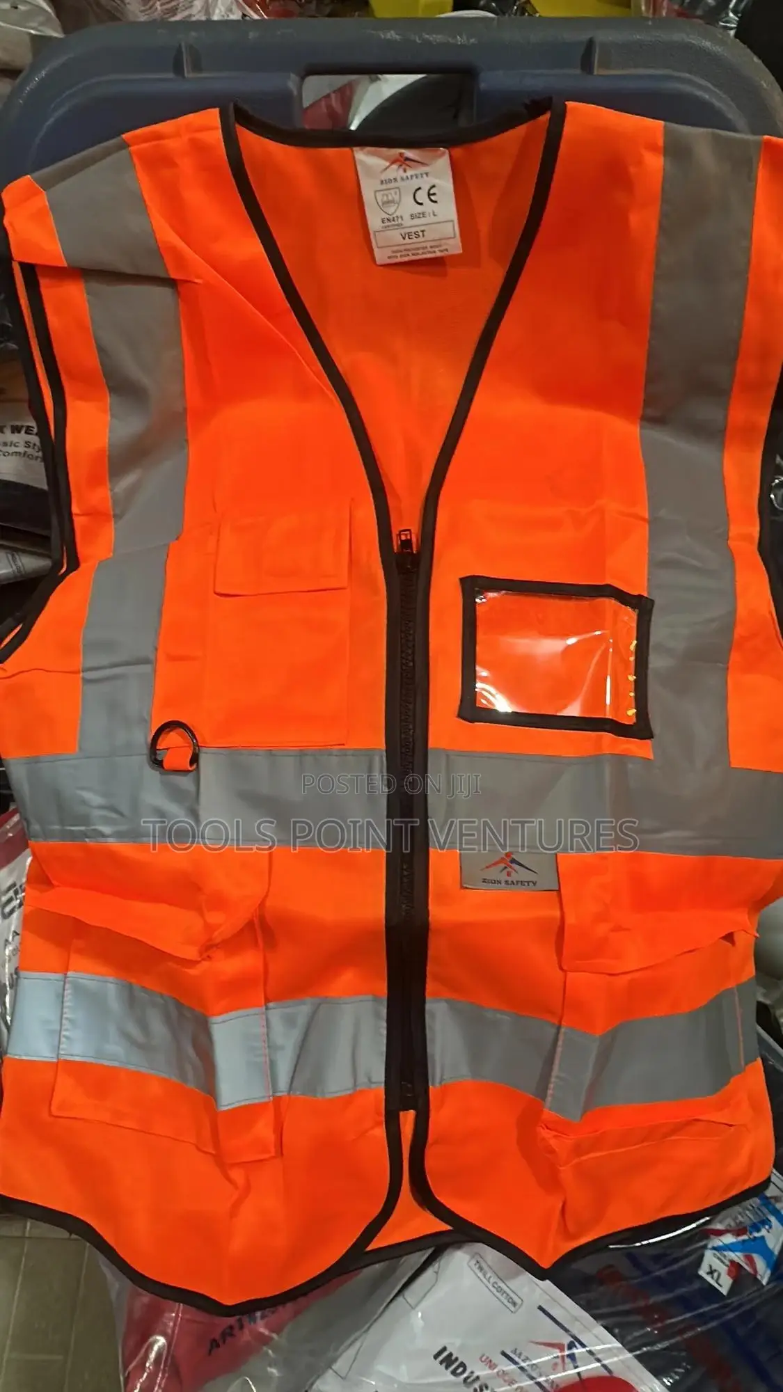 High Visibility Reflective Jacket With Pocket
