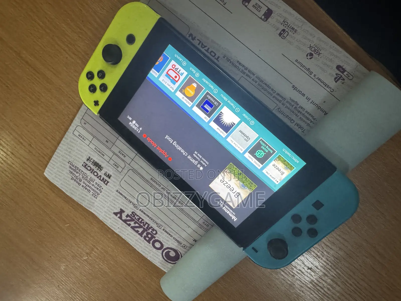 Hacked Nintendo Switch