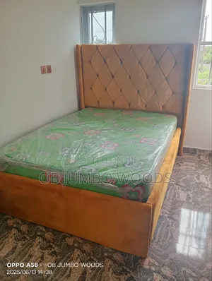 Gold 4 by 6 Tufted Bedframe