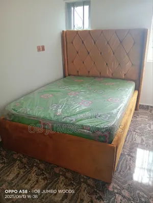 Gold 4 by 6 Tufted Bedframe