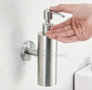 Stainless Steel Soap Dispenser, Wall Mount, Manual Press