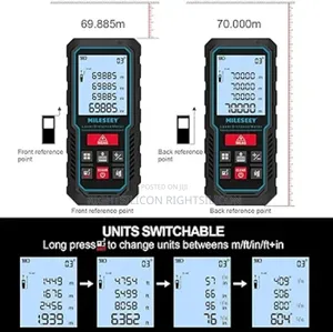 Usa Laser Measure Device, Mileseey 229ft Digital Laser Tape