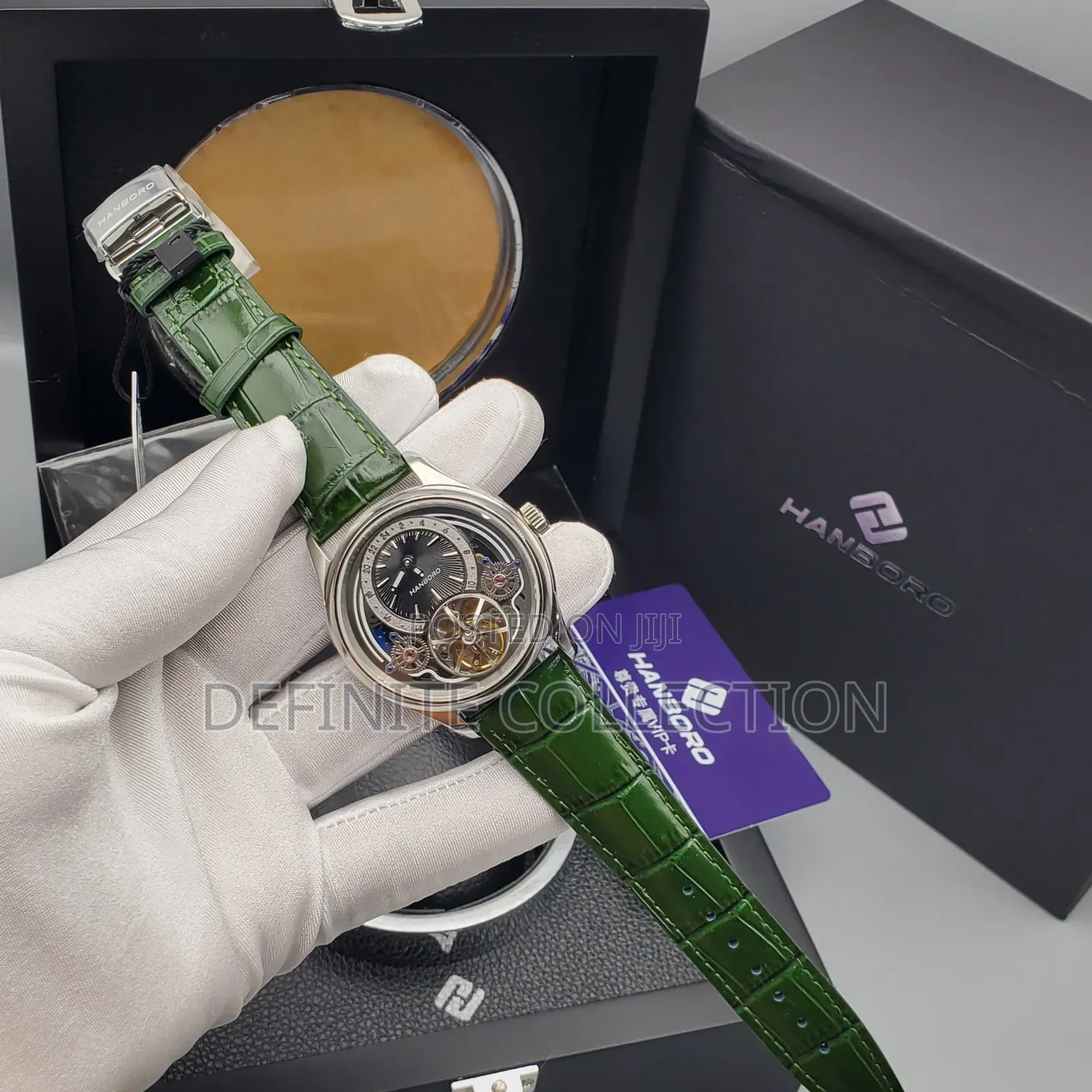 Hanboro Leather Luxury Wristwatch