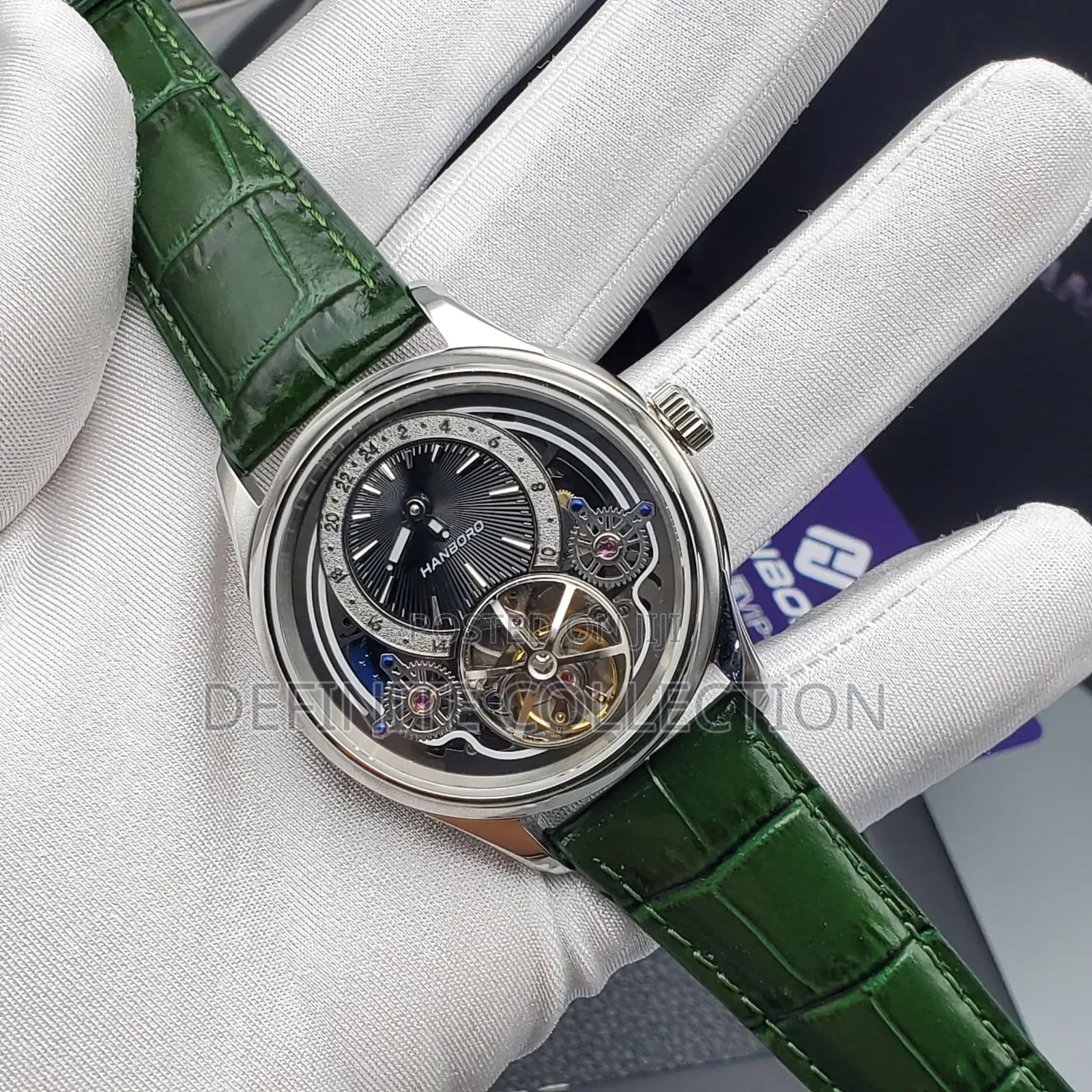 Hanboro Leather Luxury Wristwatch