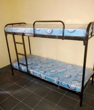 Double Bunk Metal Bed With Mattress for Staff Room